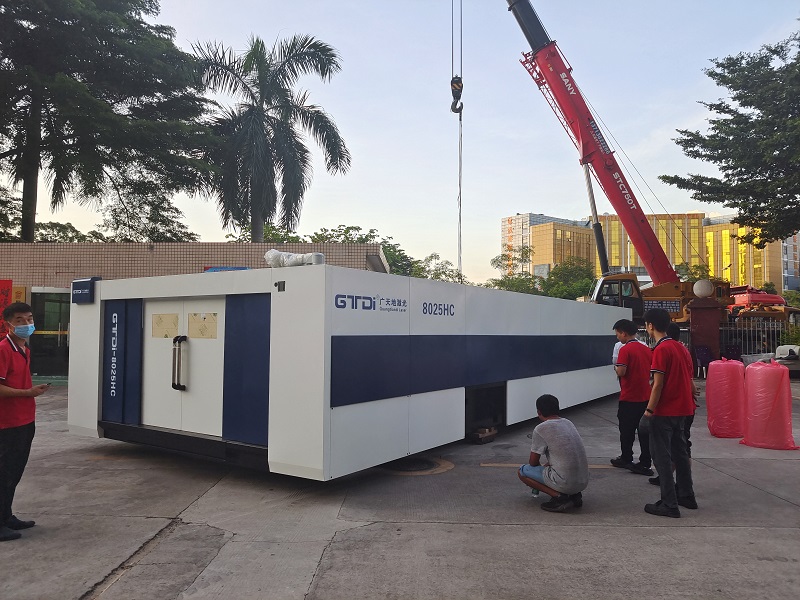 博鱼boyu激光8025HC总线高功率12000W光纤激光切割机交付成功
